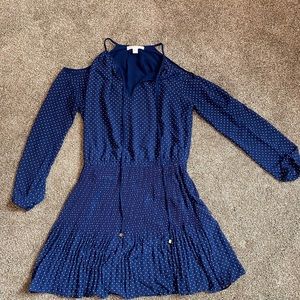 Michael Kors Cold Shoulder Long Sleeve Dress SZ S